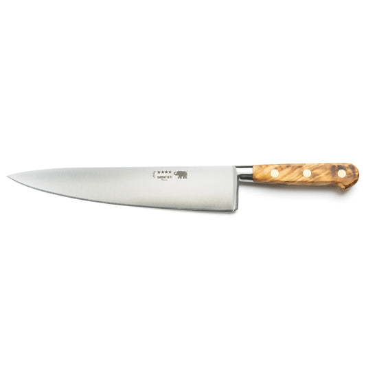 25cm forged chef's knife with olivewood handle