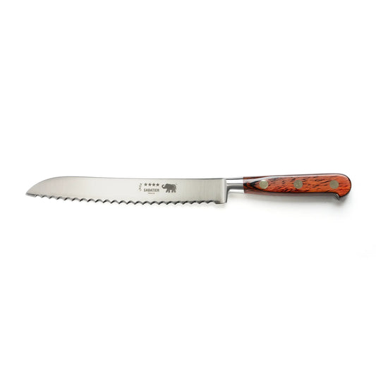 Bread knife 20cm red pakkawood