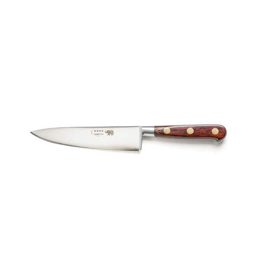 Chef's knife 15cm red pakkawood