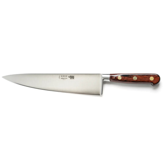 Chef's knife 25cm red pakkawood