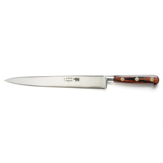 Slicing knife 25cm red pakkawood