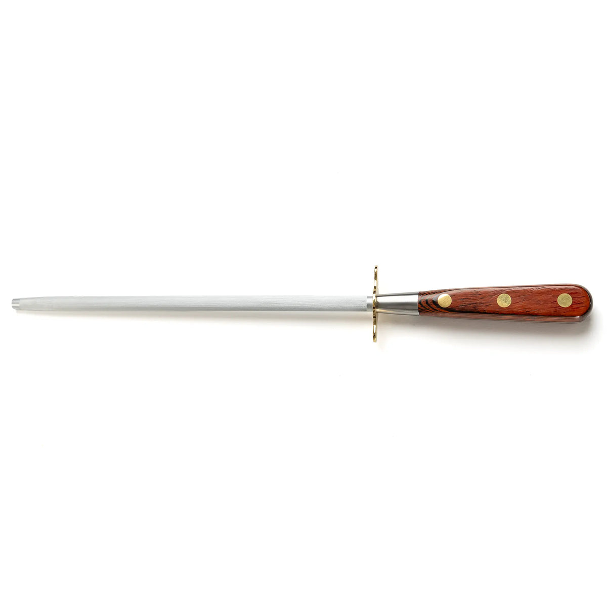 Honing steel 20cm red pakkawood