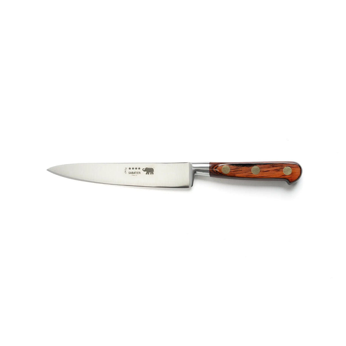 Flexible filleting knife 15cm red pakkawood