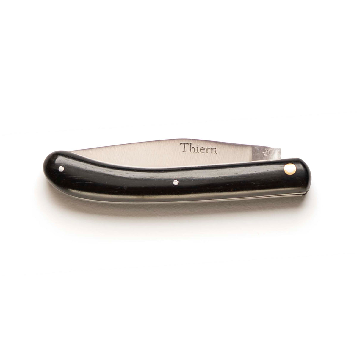 Thiern folding knife by Thiers-Issard with ebony handle, closed