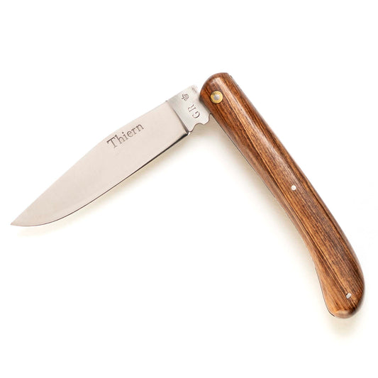 Thiern folding knife by Thiers-Issard with kingwood handle, half open
