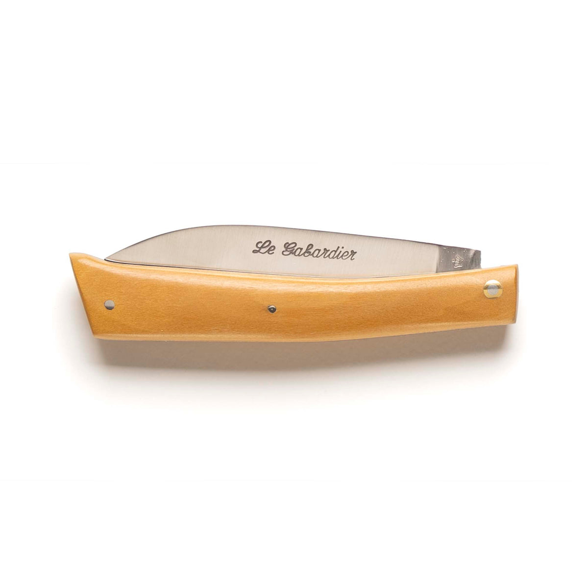 Le Gabardier folding knife by Thiers-Issard with boxwood handle, closed