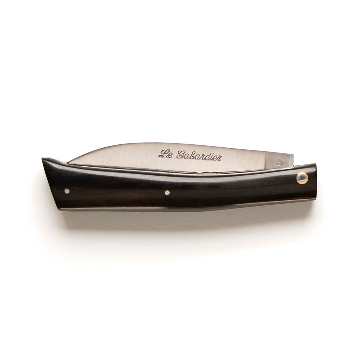 Le Gabardier folding knife by Thiers-Issard with ebony handle, closed