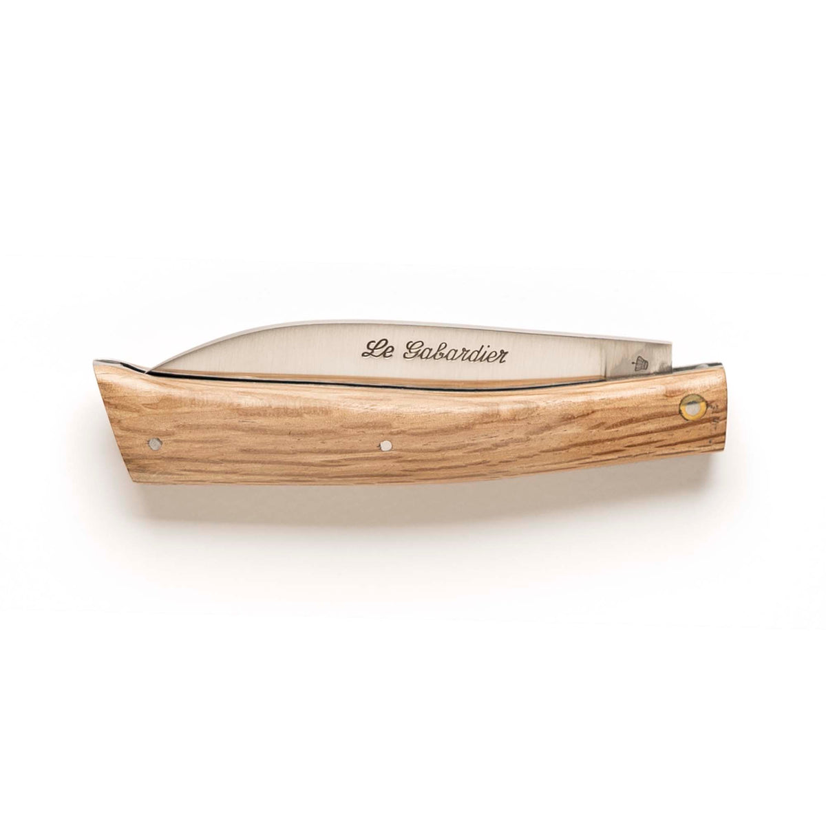Le Gabardier folding knife by Thiers-Issard with oak handle, closed