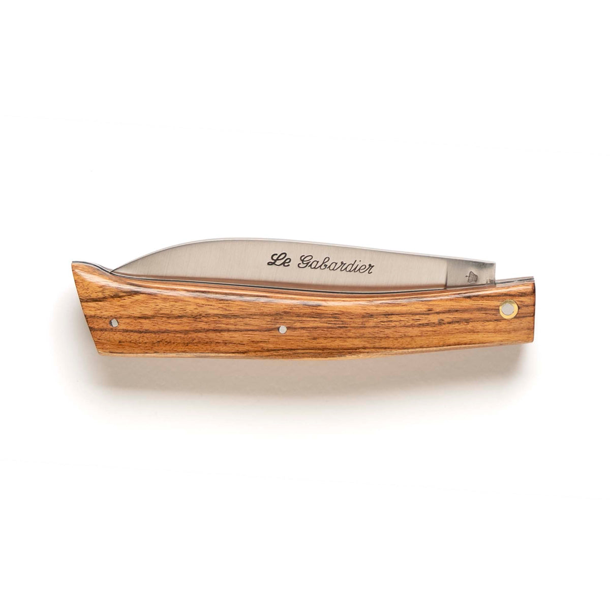 Le Gabardier folding knife by Thiers-Issard with kingwood handle, closed