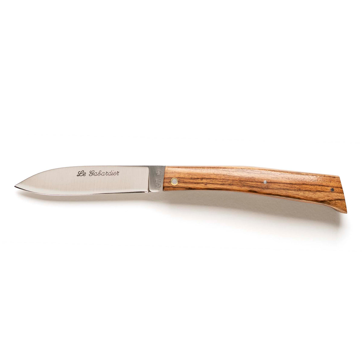 Le Gabardier folding knife by Thiers-Issard with kingwood handle, open, side view