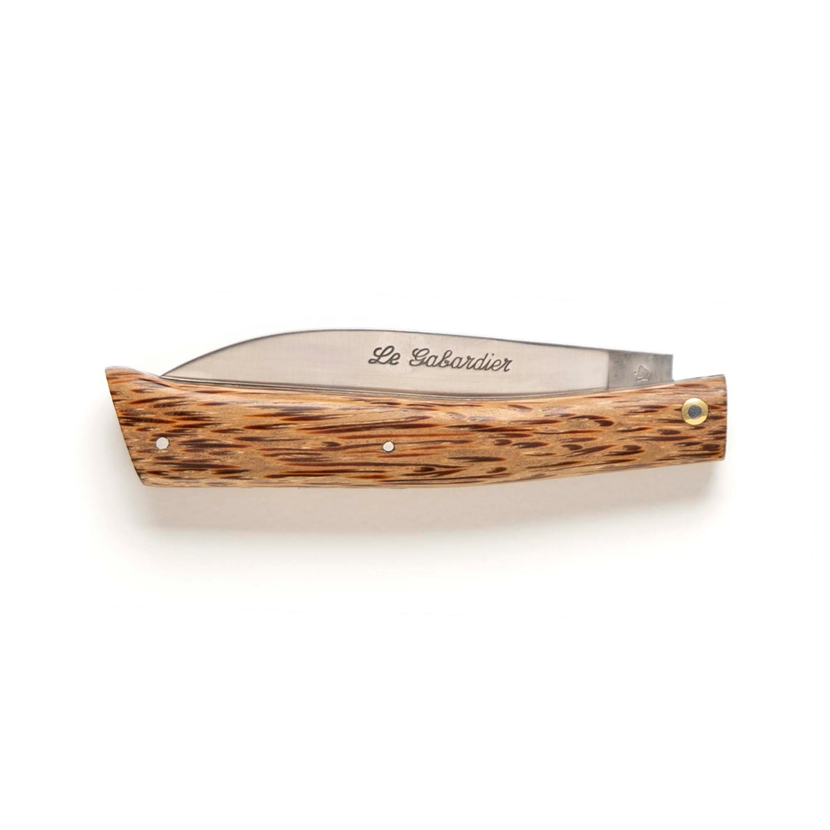 Le Gabardier folding knife by Thiers-Issard with palm wood handle, closed
